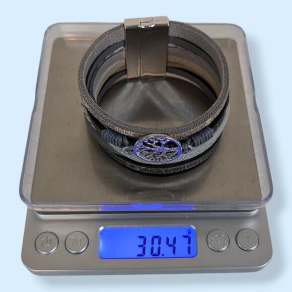 (2/$20) Metallic Black Multistrand Magnetic Bracelet - Picture 7 of 7